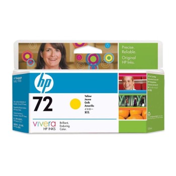 Cartus Cerneala HP Nr. 72 Yellow Vivera Ink 130 ml for DesignJet T1100, HP DesignJet T610 C9373A