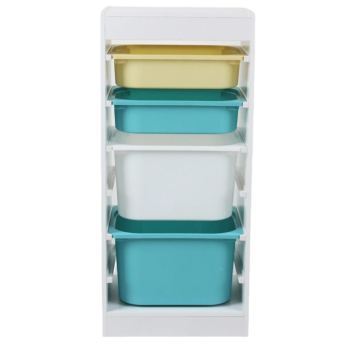 Raft copii depozitare cu 4 cosuri,U-Grow UGRD114-CLR Raft copii depozitare cu 4 cosuri,U-Grow UGRD114-CLR