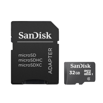 Card memorie SanDisk SD CARD MICRO 32GB SDHC/WITH ADAPTER SDSDQM-032G-B35A