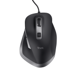 Mouse Trust Fyda cu fir 5000 DPI, negru TR-24728