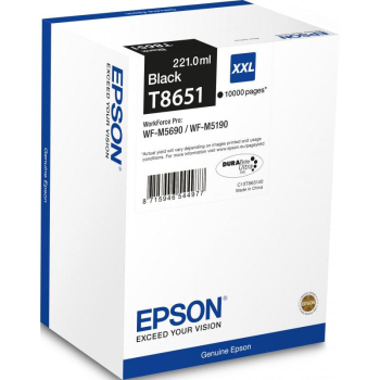 Cerneala Epson T8651 black 10K | WF-M5690DWF/WF-M5190DW