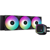 Cooler Deepcool LE720, compatibil skt. Intel si AMD, racire cu lichid, ventilator 120 mm x 3, 2250 rpm, iluminat RGB, R-LE720-BKAMMN-G-1 (timbru verde 2.00 lei) 