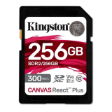Card memorie Kingston 256GB SDXC REACT PLUS UHS-II/300R/260W U3 V90 FULL HD/4K/8K SDR2/256GB