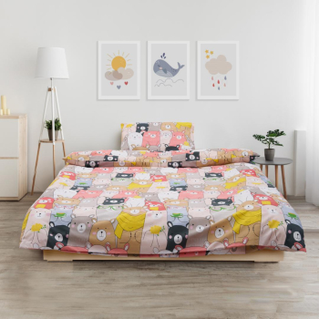 Heinner SET DE PAT SINGLE BUMBAC ANIMALS HR-2SBED-ANM Heinner SET DE PAT SINGLE BUMBAC ANIMALS HR-2SBED-ANM