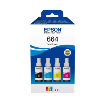 INK BOTTLE MULTIPACK 664 280ML/ECOTANK C13T66464A EPSON INK BOTTLE MULTIPACK 664 280ML/ECOTANK C13T66464A EPSON