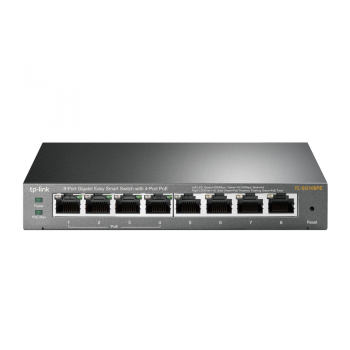 TP-LINK 8-PORT GIGABIT POE SMART SWITCH/DESKTOP EASY SMART SWITCH TL-SG108PE