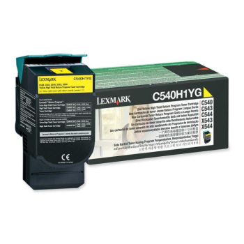 Lexmark RET. PROGR. TONER CARTR.YELLOW/YELLOW 2K PGS F/C54X/ X54X C540H1YG