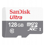 Card memorie 128GB SANDISK ULTRA MICROSDXC/SD ADAPTER 100MB/S CLASS 10 UHS- SDSQUNR-128G-GN3MA