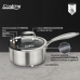 CASEROLA INOX+CAPAC 18X9CM,2L,TITANIUM3