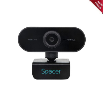 Camera web Spacer FHD, auto-focus, negru SPW-CAM-01