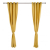 Heinner Set 2 draperii catifea 140x270 cm - Galb HR-VDR140-YLW