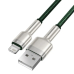 Cablu Baseus Cafule Lightning, 2m, verde CALJK-B06