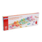 MomKi JOC PUZZLE DIN LEMN, 4 IN 1, 35 DE PIESE MKT1009