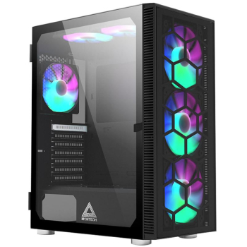 Carcasa Montech X3 Glass Midi-Tower RGB Temp G N X3 GLASS BK