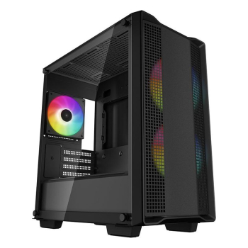 CARCASE DeepCool CC360 ARGB Middle Tower mATX, USB3.0xxxx1, USB2.0xxxx1, Audioxxxx1, negru, R-CC360-BKAPM3-G-1 (timbru verde 0.24 lei) 