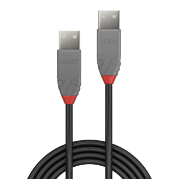 Cablu Lindy 3m USB 2.0 Type A to A, Anth LY-36694