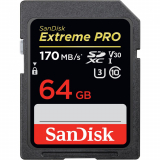Card memorie SanDisk EXTREME PRO 64GB SDXC MEMORY/CARD 200MB/S 90MB/S UHS-I CL. 10 SDSDXXU-064G-GN4IN