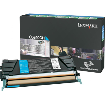 Lexmark RETURN PROG. TONER CARTRIDGE C/5K PGS F/ C524 CYAN C5240CH