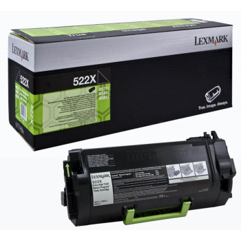 Cartus Toner Lexmark Nr. 522X Extra High Yield Return Program Black 45000 Pagini for MS811DN, MS811DTN, MS811N, MS812DE, MS812DN, MS812DTN 52D2X00