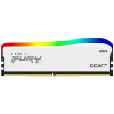Memorie Kingston 8GB DDR4-3200MT/S CL16 DIMM/FURY BEAST WHITE RGB SE KF432C16BWA/8