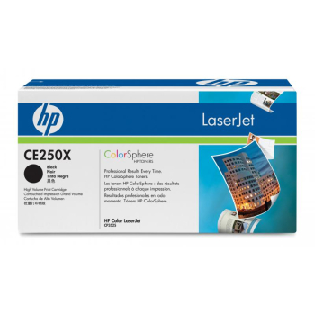 Cartus Toner HP Nr. 504X Black 10500 Pagini for Color LaserJet CM3530 MFP, CM3530FS MFP, CP3525DN, CP3525N, CP3525X CE250X