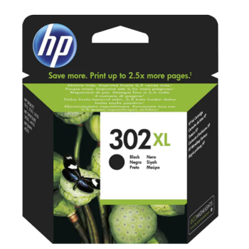HP 302XL High Yield Black Original Ink Cartridge (~480 pag) F6U68AE