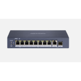 Hikvision SWITCH 8PORTURI 2XHIPOE 6XPOE UNMANAGED DS-3E0510HP-E   
