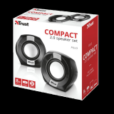 Boxe Trust Polo Compact 2.0, 4W, negru
