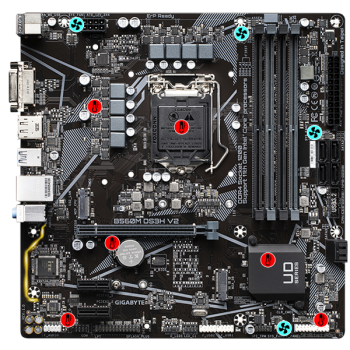 Placa baza MB GIGABYTE B560M DS3H V2 LGA 1200  