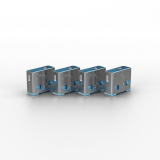 Cablu Lindy USB Port Locks 4x Blue+Key LY-40452