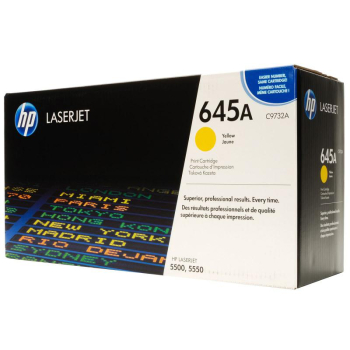 Cartus Toner HP Nr. 645A Yellow 12000 Pagini for Color LaserJet 5500, 5500DN, 5500DTN, 5500HDN, 5500N, 5550, 5550DN, 5550DTN, 5550HDN, 5550N C9732A