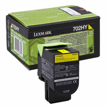 Cartus Toner Lexmark Nr. 702HY High Yield Return Program Yellow 3000 Pagini for CS310, CS410, CS510 70C2HY0
