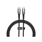 CABLU alimentare si date Baseus Glimmer, Fast Charging Data Cable pt. smartphone, USB Type-C la USB Type-C 100W, 1m, negru 