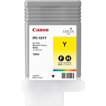Pigment Ink Tank Canon PFI-101Y Yellow 130 ml for iPF5X00, iPF6100 CF0886B001AA