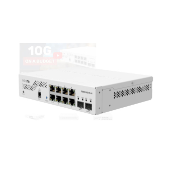 Smart Switch, 8 x Gigabit, 2 x SFP+ 10Gbps - Mikrotik CSS610-8G-2S+IN  