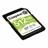 Card memorie Kingston 512GB SDXC CANVAS SELECT PLUS/100R C10 UHS-I U3 V30 SDS2/512GB