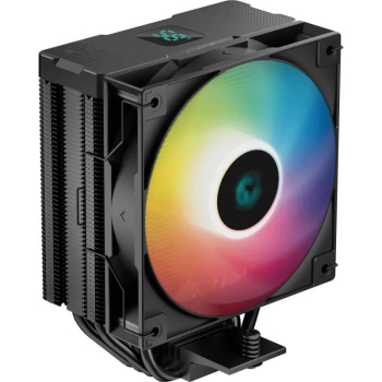COOLER DeepCool AG400 DIGITAL ARGB,racire aer, 6 mm4 pcs heatpipe, skt. Intel LGA 1700/1200/115x AMD AM5/AM4, fan 120mm, 500-2100 rpm, conectare 4-pin PWM, LED RGB adresabil, R-AG400-BKADMN-G-1  