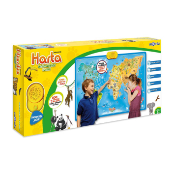 MomKi HARTA INTERACTIVA CU ANIMALE ZN0003