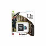 Card memorie Kingston 512GB MSDXC CANVAS GO PLUS 170R/A2 U3 V30 CARD + ADAPTER SDCG3/512GB