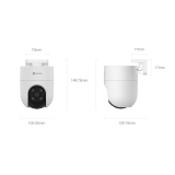 EZVIZ CAMERA WIFI 3MP 4MM IR 30M IP67 CS-H8C-R100-1K3WKFL   