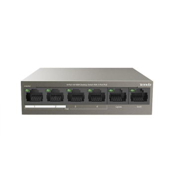 TENDA 6-PORT PoE SWITCH TEF1106P-4-63W 