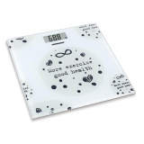 Cantar de persoane Heinner HBS-150MSJ, 150kg, sticla securizata 6mm, 30 x 30 cm, display lcd, Alb