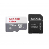 Card memorie 256GB SANDISK ULTRA MICROSDXC/SD ADAPTER 100MB/S CLASS 10 UHS- SDSQUNR-256G-GN6TA