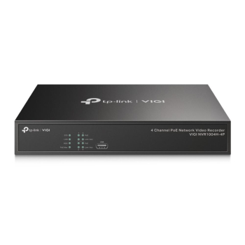 TP-LINK TPL VIGI 4 CH POE+ NW VIDEO RECORDER VIGI NVR1004H4P   