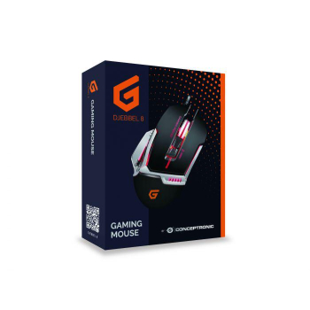 Mouse Conceptronic Gaming USB, 4000 DPI,DJEBBEL02B, Negru DJEBBEL02B