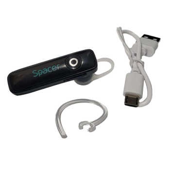 Casti Casca Spacer wireless SPBH-HF-01-WH, alb