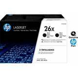 HP 26X 2-pack High Yield Black Original LaserJet Toner Cartridges (2 x 9k)