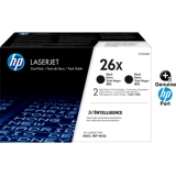 HP 26X 2-pack High Yield Black Original LaserJet Toner Cartridges (2 x 9k)