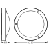 Osram BATH CLASSIC ROUND 31CM IP44 E27 CHLEDV 000004099854103353