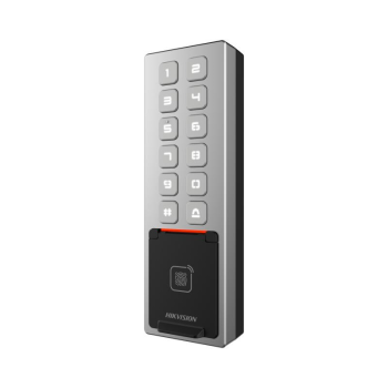 Terminal control acces, PIN/Card M1/amprenta/bluetooth, Wiegand, Wi-Fi, RS485, Alarma, IK08 - HIKVISION DS-K1T805MBFWX  